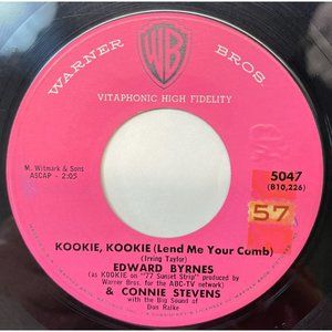 Edward Byrnes Kookie Kookie Lend Me Your Comb / You're the Top 45 Pop WB 5047